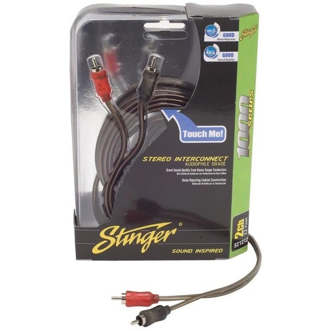 Stinger 1000: 2 Channel Interconect 12ft (si1212)