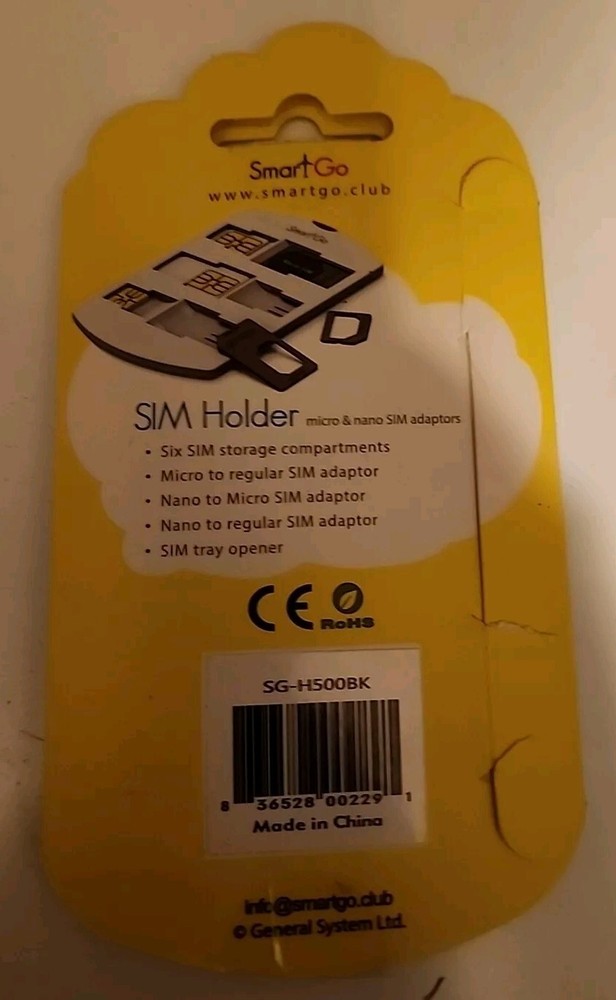 SmartGo SIM Holder Organizer Case