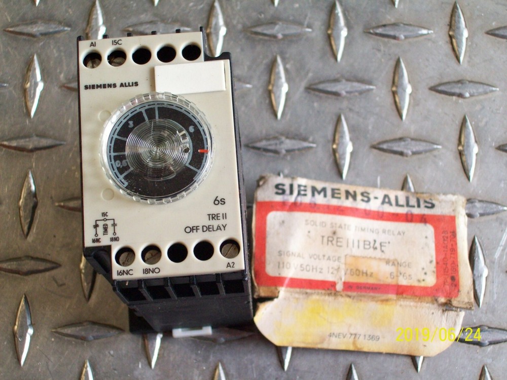 TRE111B4F NEW SIEMENS-ALLIS SOLID STATE TIMING RELAY .6-6s RANGE