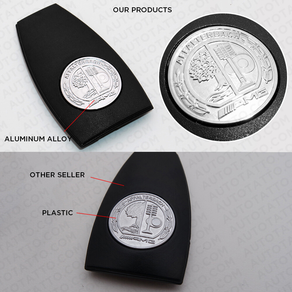 Genuine OEM Remote Key Cover Badge For Mercedes Car Key AMG Apple Tree Sport