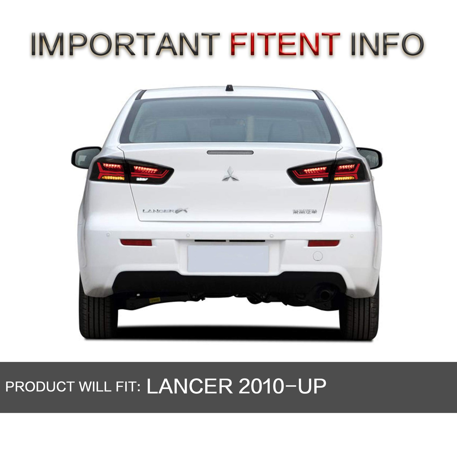 Tail lights Assembly for Mitsubishi Lancer & EVO X 2008-2021