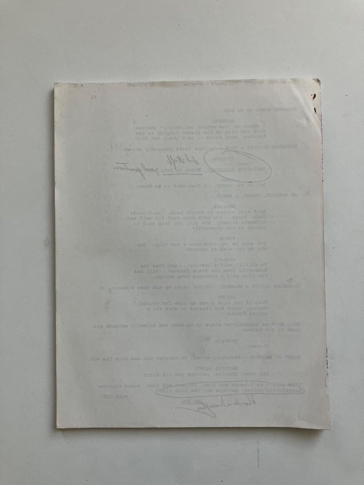 X-MEN AUTHENTIC 1st DRAFT SCRIPTS 'PHALANX COVENANT' Pts 1 & 2 + STUDIO TOPSHEET