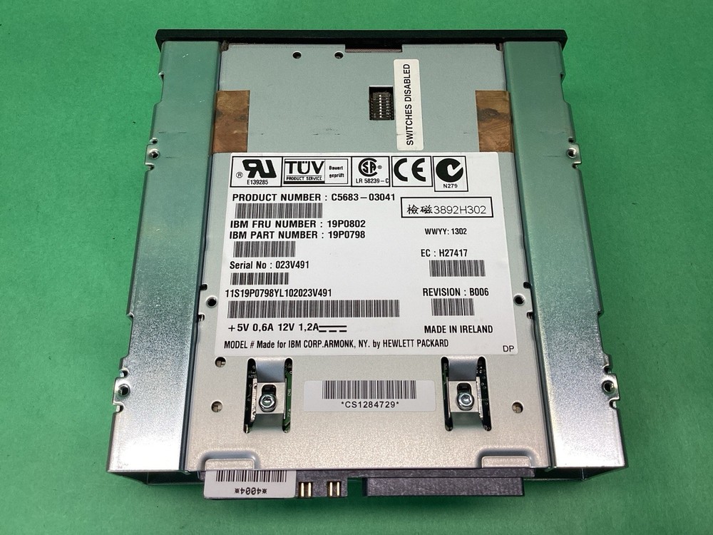 IBM SCSI DAT DDS4 Internal Computer Tape Backup Drive C5683 19P0798 - UNTESTED