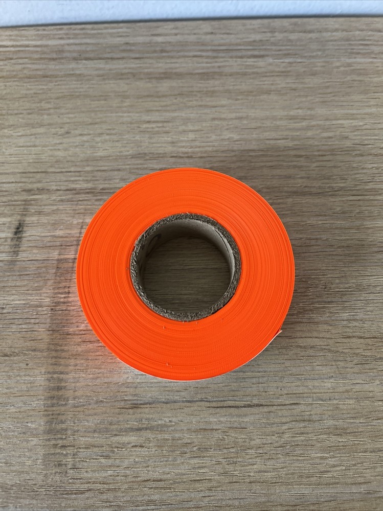 Neon Orange High Visibility Flagging Tape (4 PACK)