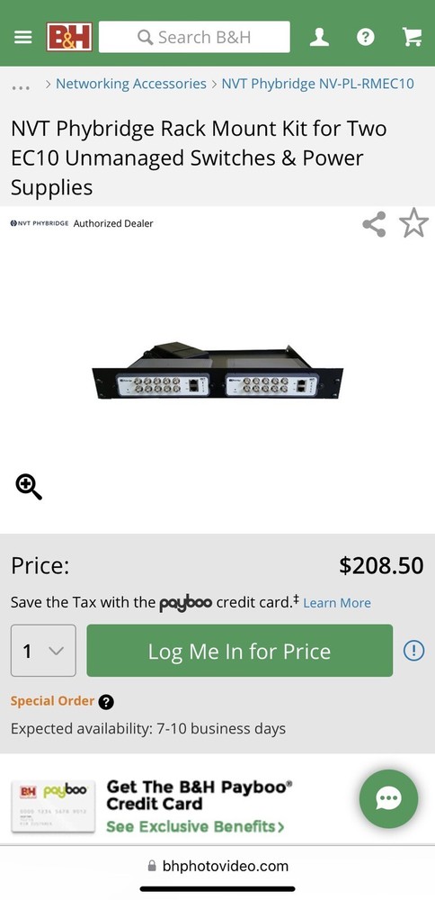 NVT Phybridge, NV-PL-RMEC10 Rack Mount, 2RU