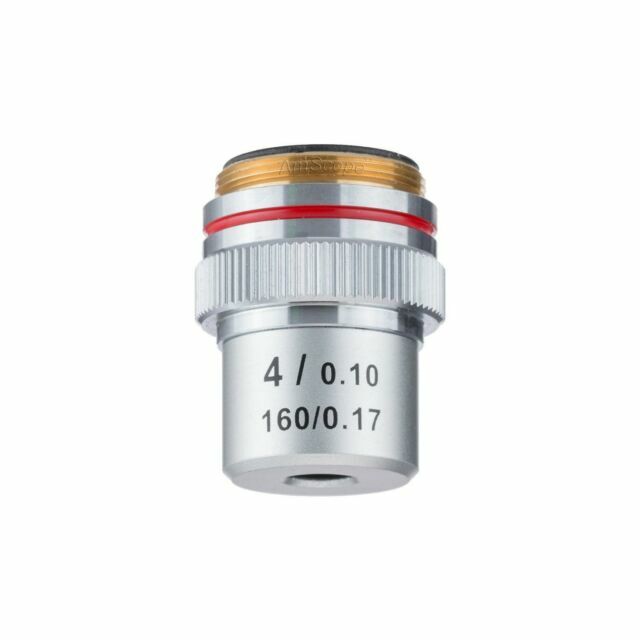 Ken-A-Vision 4X Achromatic Microscope Objective Lens - In Plastic Canister