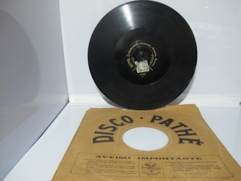 Disc early '900 - Pathè in Bakelite - Mignon / Stephanie