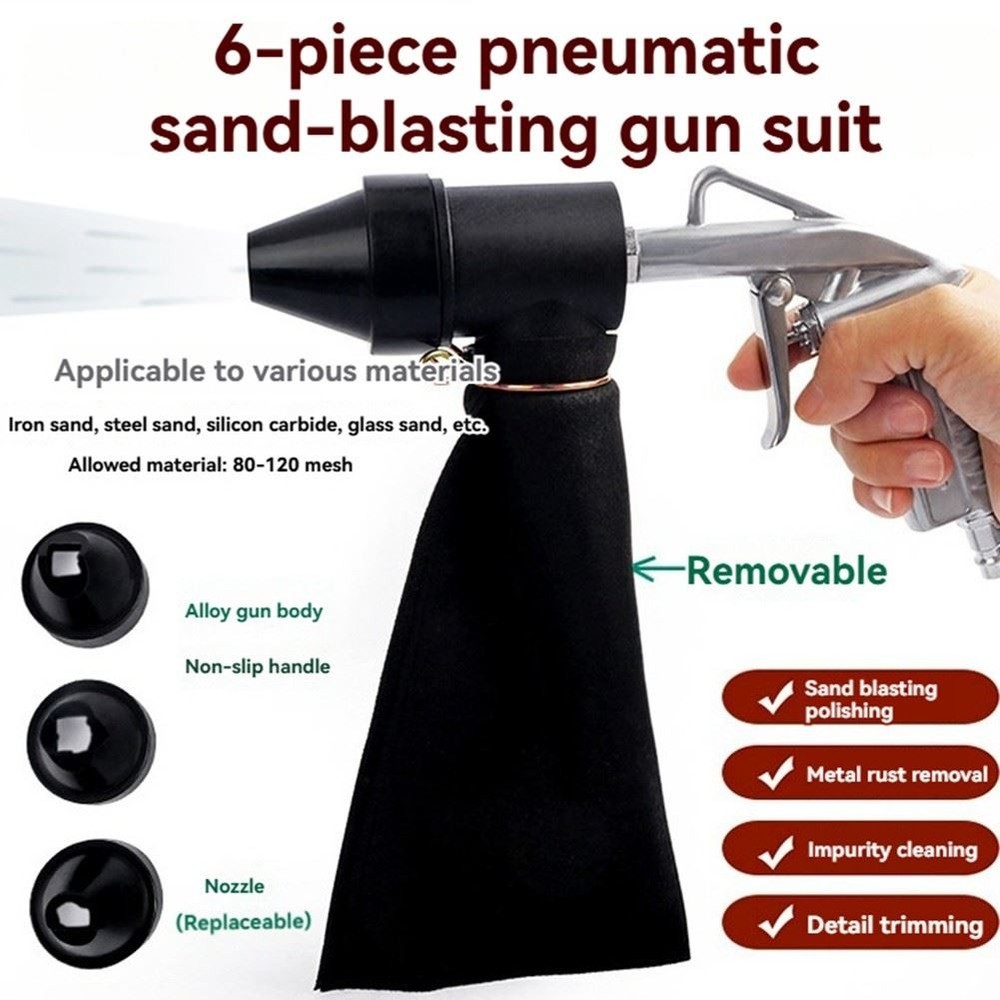 Pneumatic Sandblasting Tool Kit Sand Blasting Machine Set Versatile