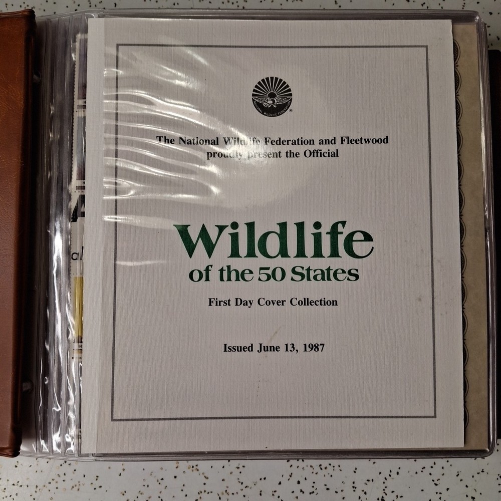 Wildlife of the 50 States First Day Cover Collection 1987 Album