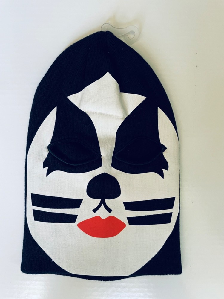 KISS  Alive New Unused Green Logo PETER CRISS 2009 CATMAN  Winter Ski Facemask