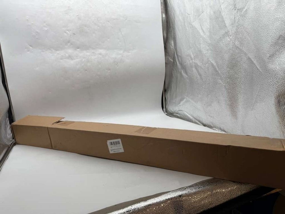 Sharp-tec 48" Linear Shower Drain, Black, Stainless Steel, Pattern Cover- USED