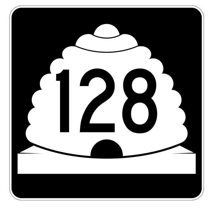 Utah State Highway 128 Sticker Decal