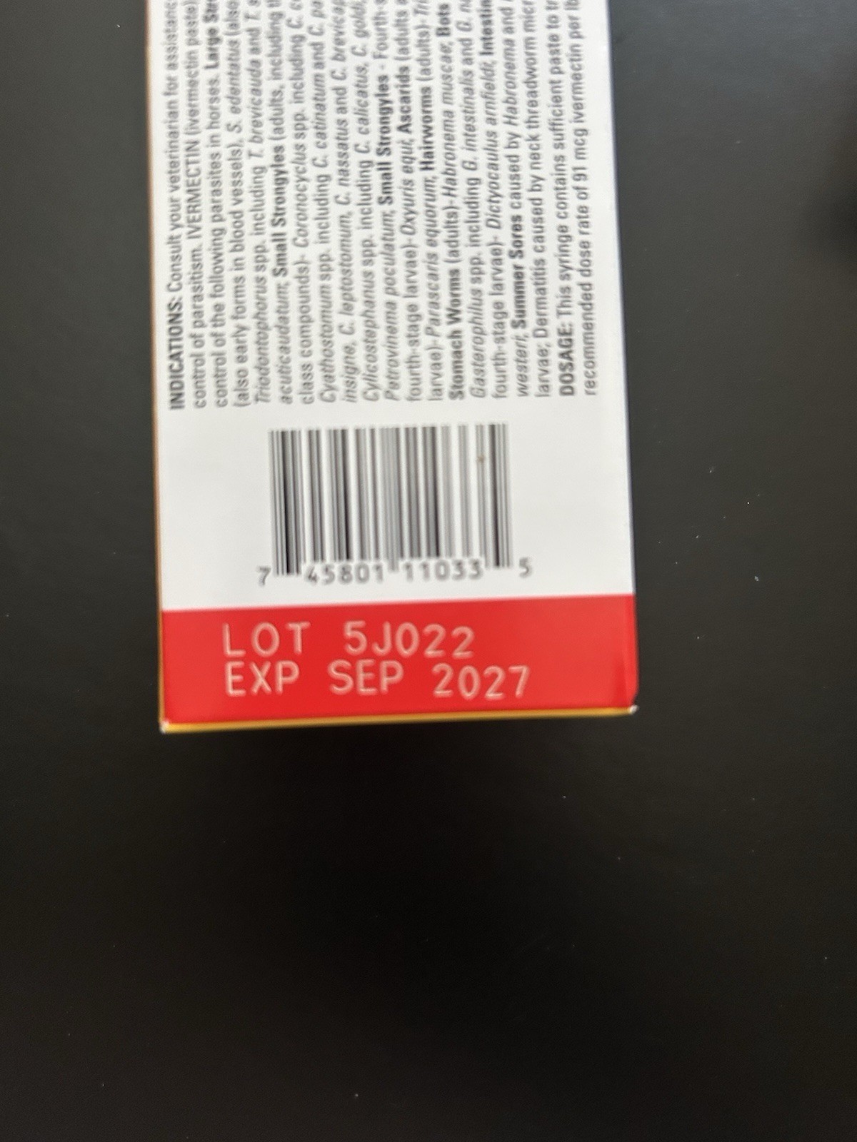 3 pack New In Box Paste Horse Dewormer Apple Flavor Exp 9/2027 dur-vet wormer