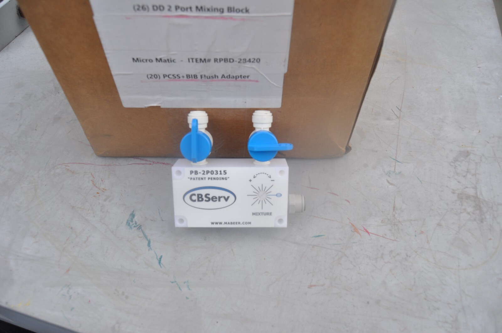 Micro Matic  PB-2P0315 DD 2 PORT MIXING BLOCK CBSERV  MABEER NEW