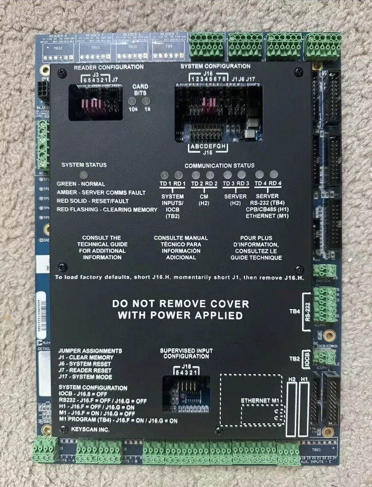 Keyscan CA4500B 4-Door Access Control Unit Board