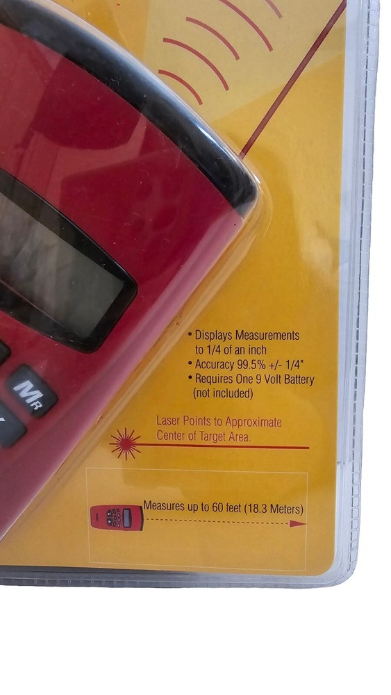 Durabuilt Electronic Tape Measure Laser Pointer Tool w/ Case & Guide NEW