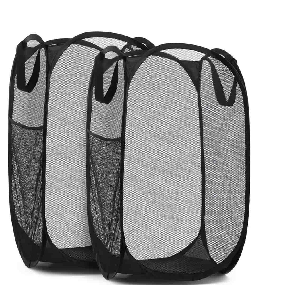 Folding storage laundry basket, suitable for storing clothes (2-piece set)
