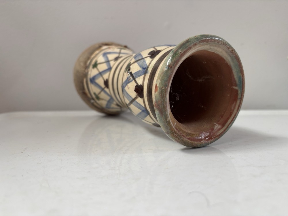 Taarija Morocco Ceramic & Hide Hand Drum