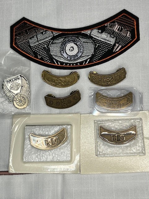 HARLEY DAVIDSON PINS AND PATCH