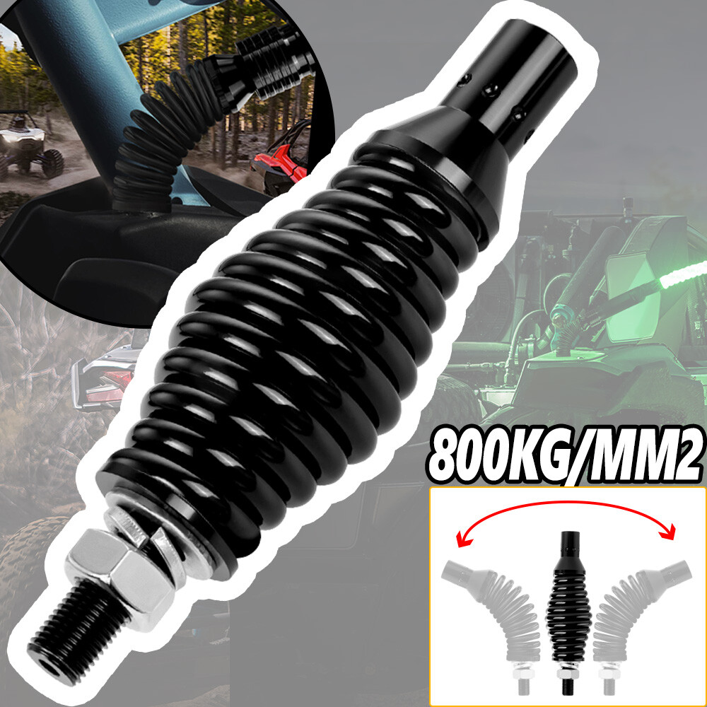 RGB LED Whip Light UTV Spring Mounting Bracket Antenna For Can-Am X3 Polaris RZR