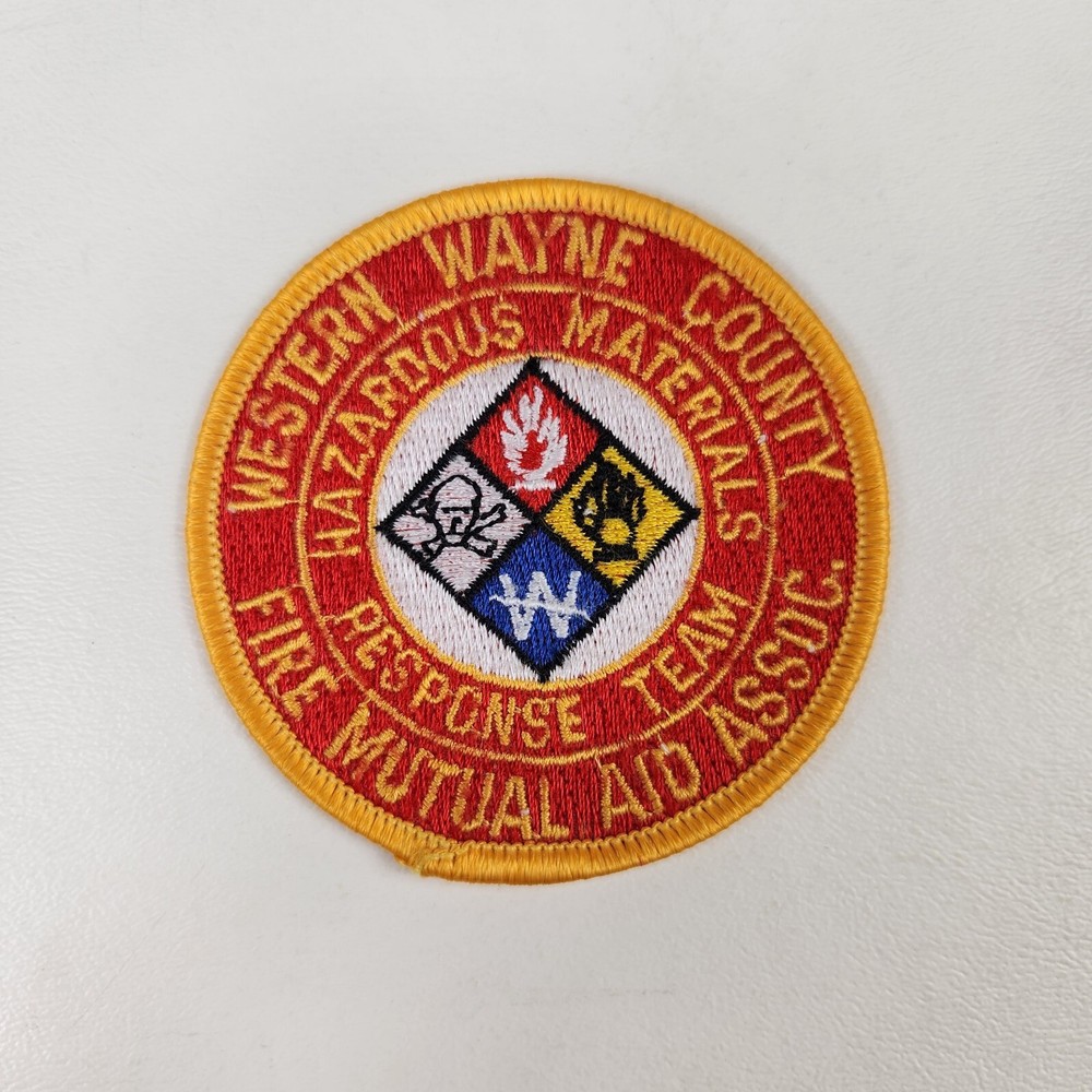 Western Wayne County Hazardous Materials Response Team Patch 3" Fire Mutual Aid