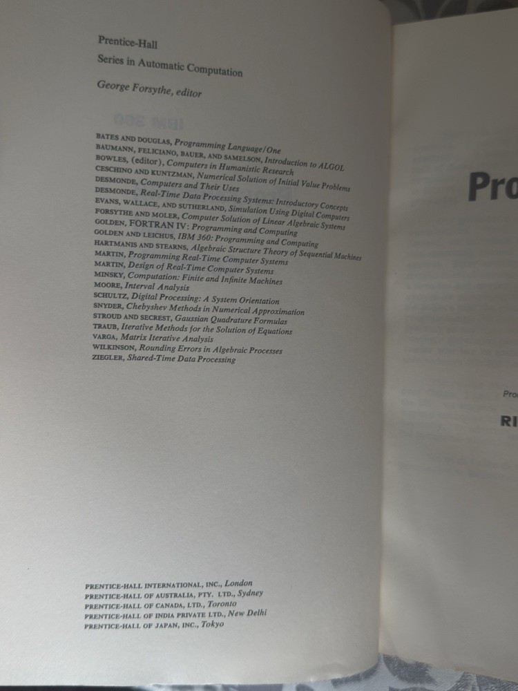IBM 360 Programming And Computing By Golden And Leichus 1967 Vintage