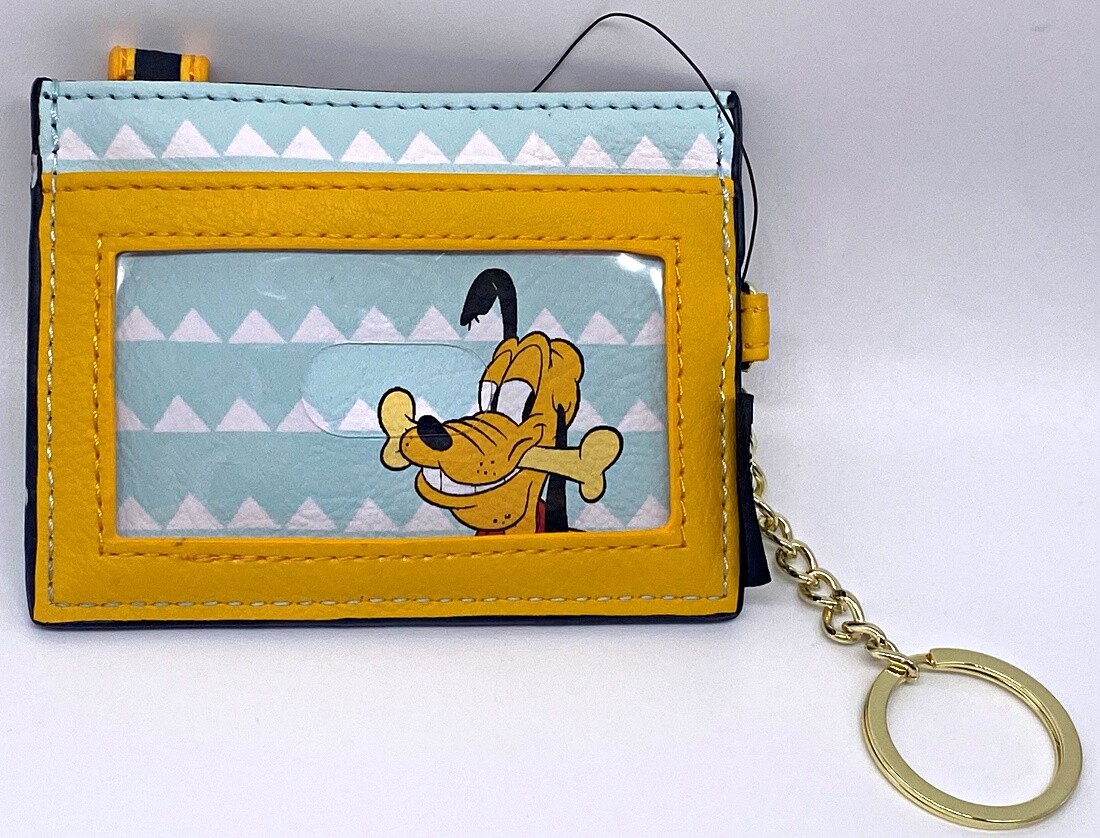 Disney Parks Pluto Slim Thin Card Wallet Keychain Clutch 2023 - NEW