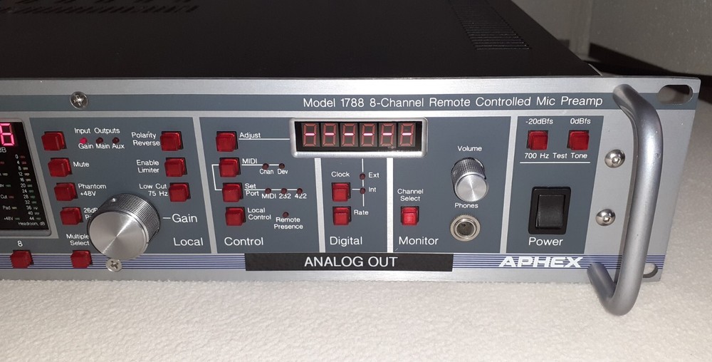 Aphex Model 1788 8-Channel Remote Controlled Microphone Preamplifier