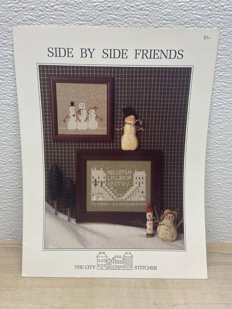 The City Ctitcher Side By Side Friends Cross Stitch Single Chart Craft Book