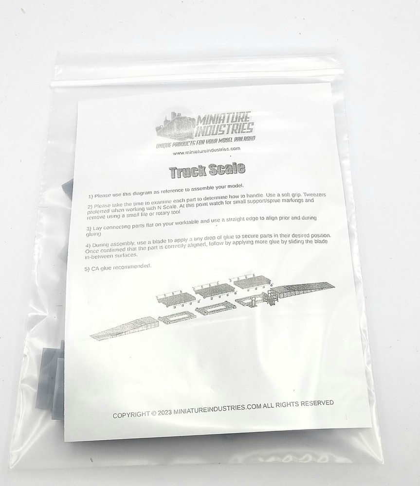 S Scale Truck Scale Kit for Grain Elevator Structures 1:64