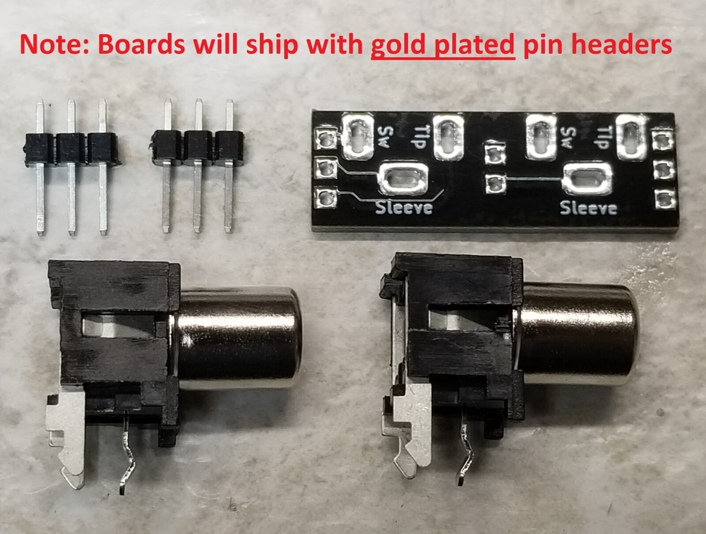 Stereo RCA Breakout Board