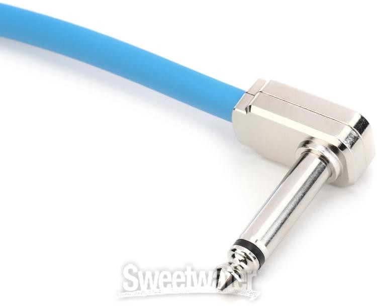 Ernie Ball Flex Patch Cable - 6 inches, Blue, 3-pack