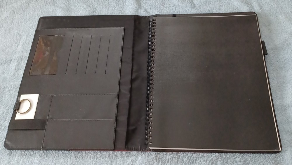 Foray Refillable Notebook Padfolio with Inside Pockets, Card Holder Never Used