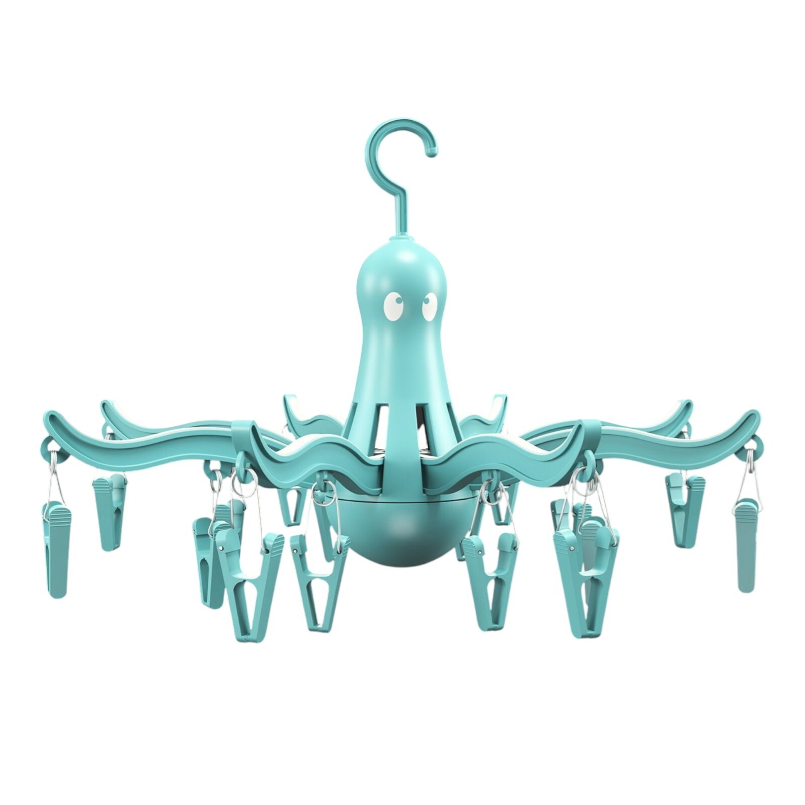 IKEA PRESSA Octopus Hanging Dryer w 16 Clip Pins Laundry Foldable Clothes Hanger