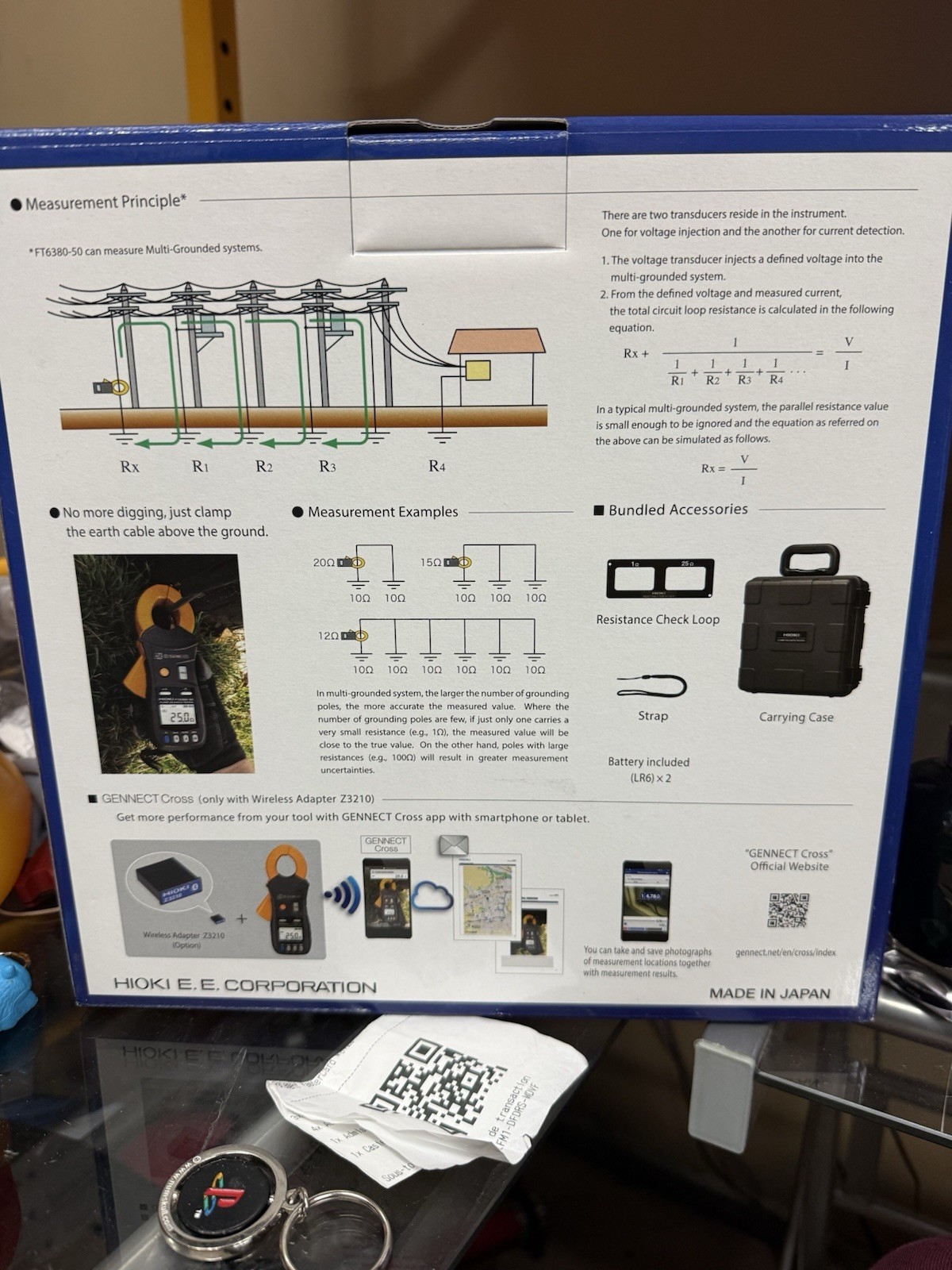HIOKI FT6380-50 Clamp On EARTH TESTER 0.20 Ω -1600 Ω Ground Resistance Tester