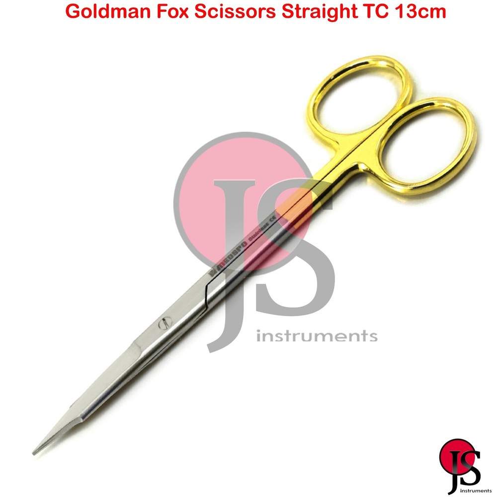 Goldman Fox Scissors Straight TC Operating Dissection Suture Tissue Surgical