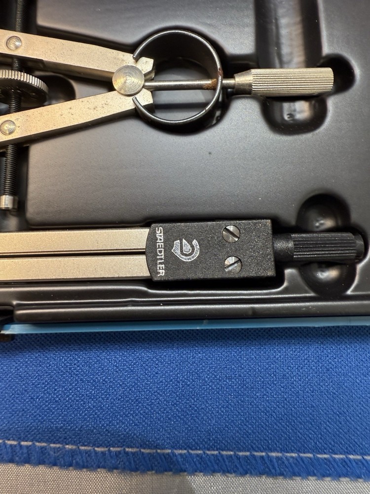Staedtler Mars- Masterbow Drafting Set Made in Germany Compass Set 2 Pc Vintage