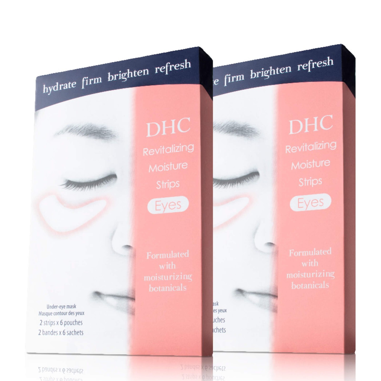 DHC Revitalizing Moisture Strips: Eyes, 2 pack, includes 4 free samples