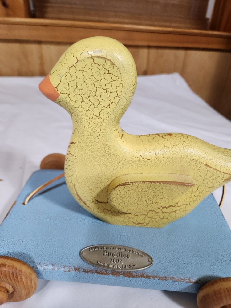 Henn Workshops "Puddles The Duck" 2002 Pull Toy