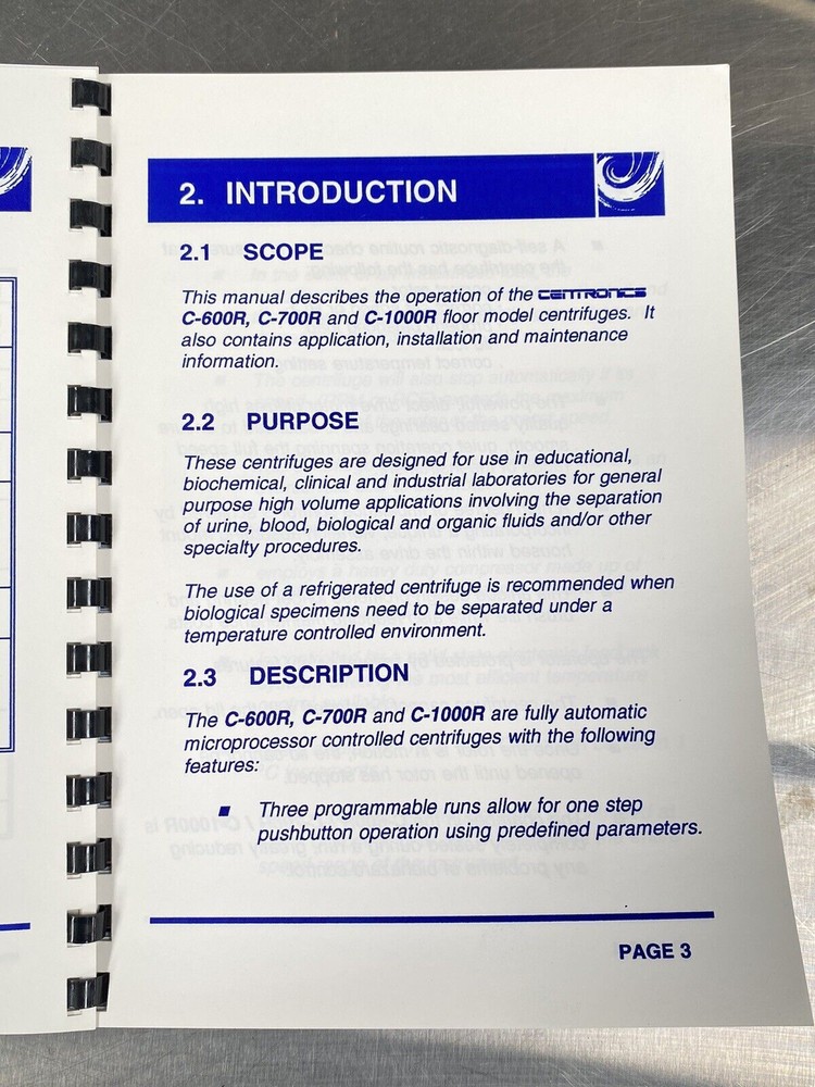 Lot 7 Centronics Technologies LTD - Manual / Users Guide / Instructions Book