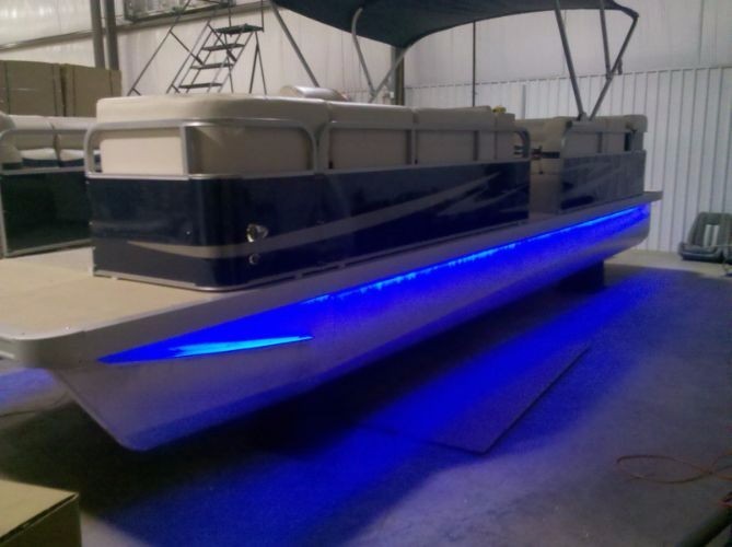 BLUE pontoon deck railing light kit - - 12vDC powered LED's - - 300 led total