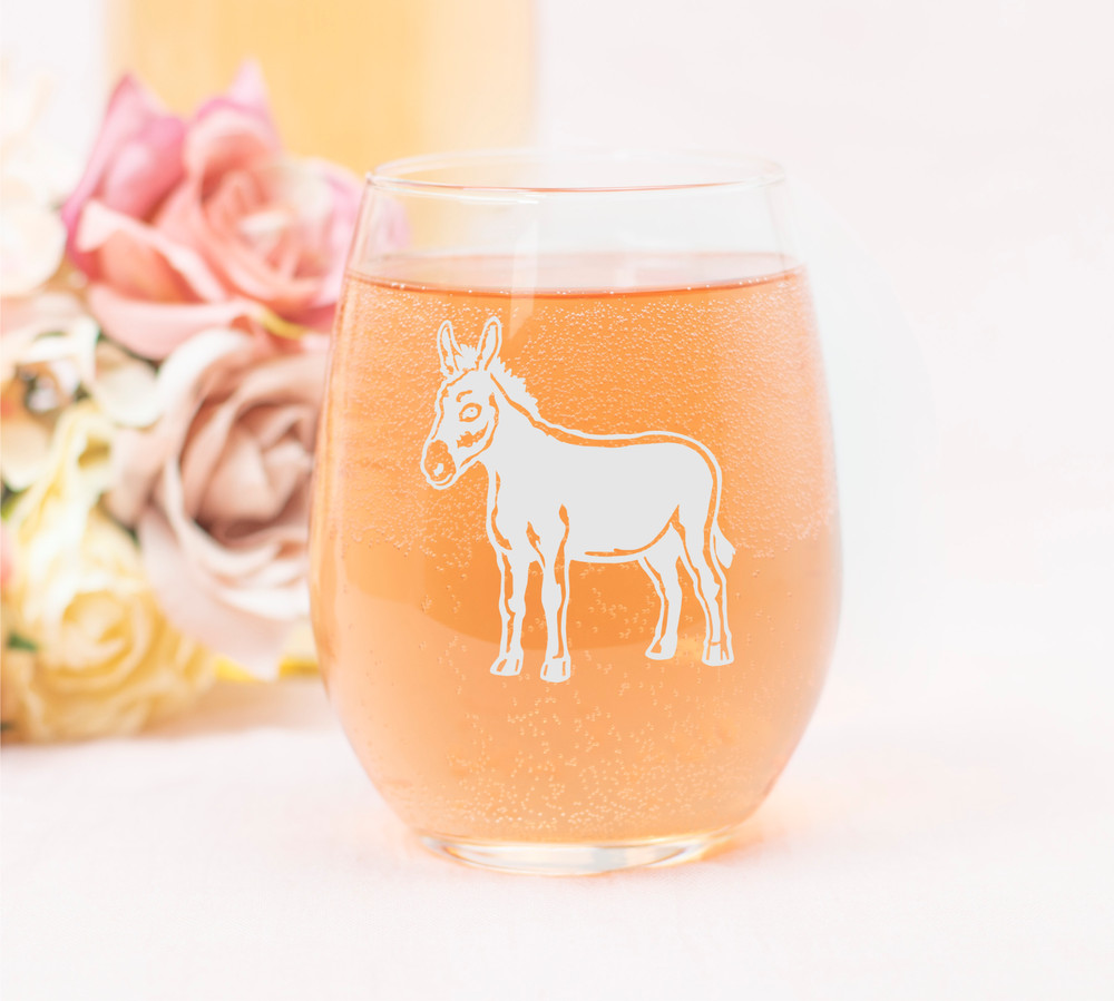 Donkey Stemless Wine Glass - 17 oz.