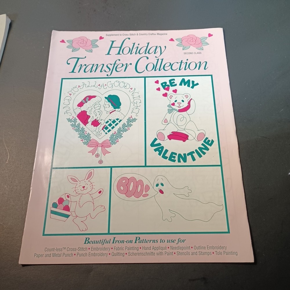 6 Assorted Iron On Transfer Pattern Books Tulip Gick Dover