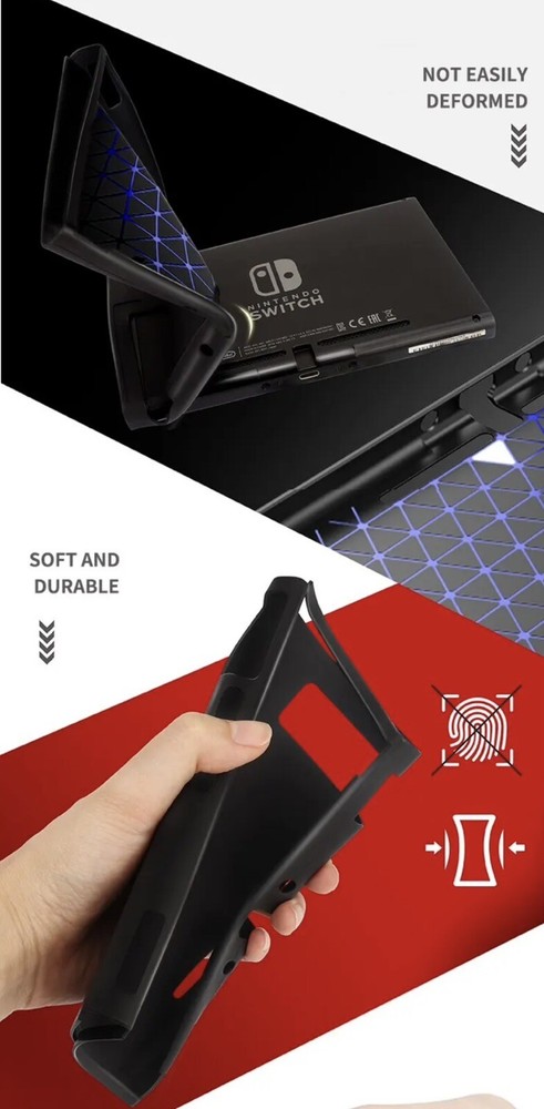 Case for Nintendo Switch Console and Joycons Soft TPU Protector Cover Pick Color