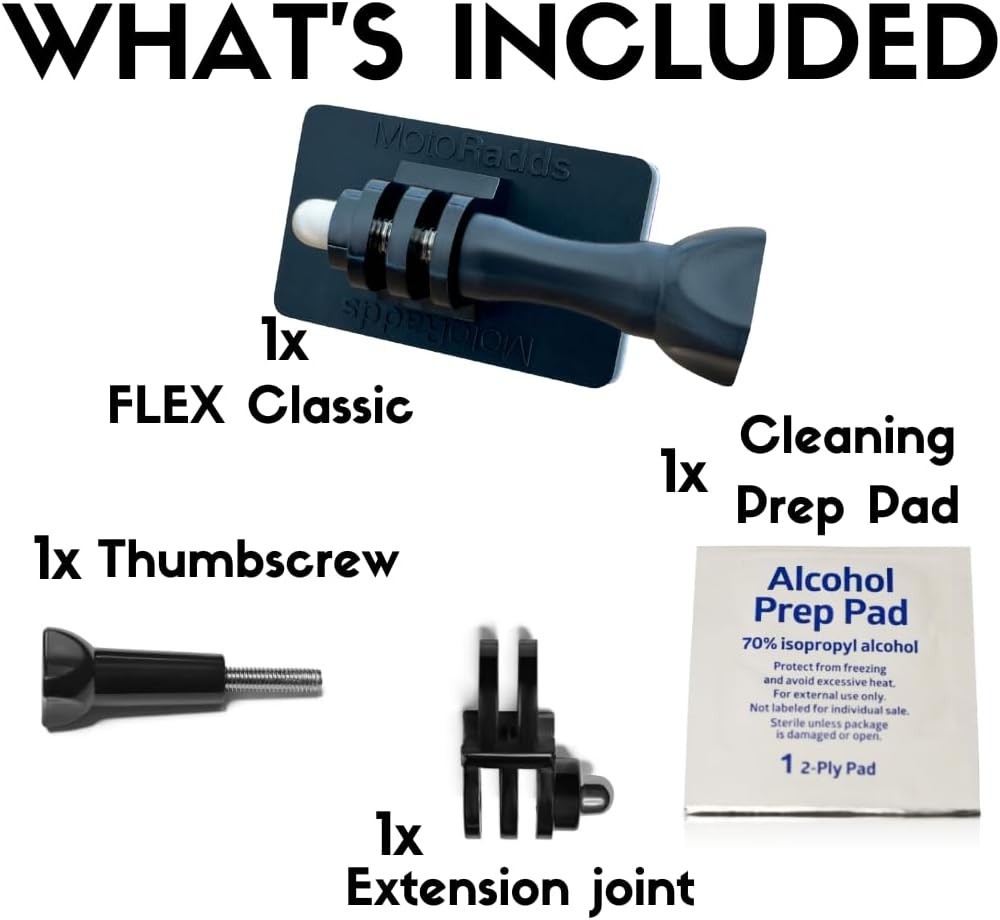 Motorcycle Windscreen Camera Mount - Flex Classic