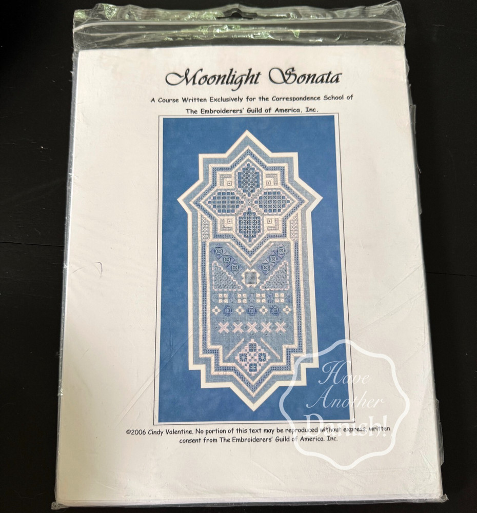 Hardanger Sampler Pattern Chart Packet Moonlight Sonata Cindy Valentine 2006