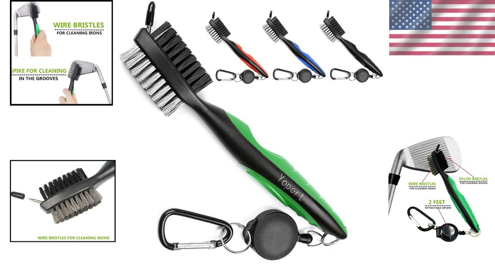 Powerful Golf Brush Cleaner with Sharp Pick - Ultimate Tool for Avid Golfers