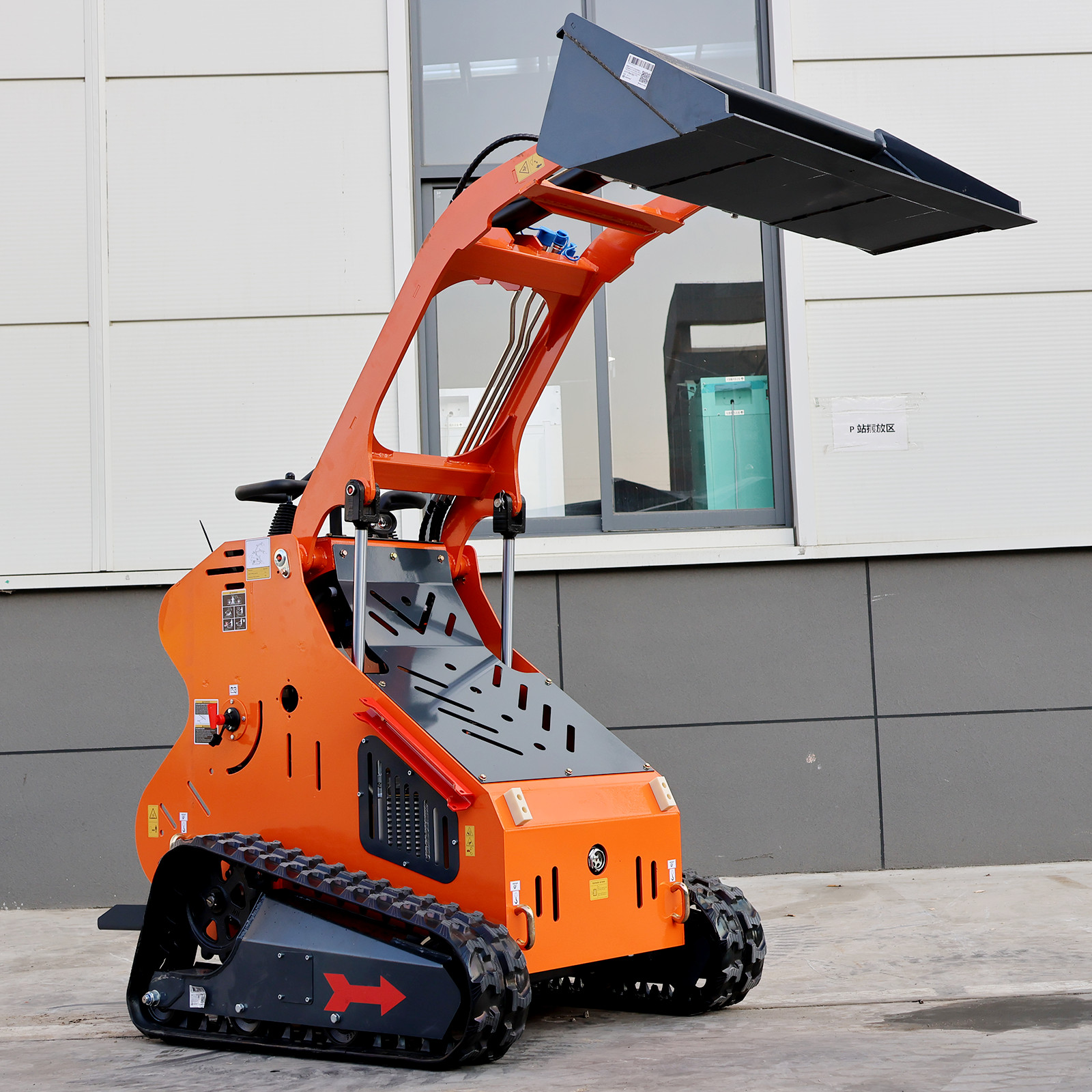 23HP Mini Skid Steer Loader with 3 Attachments, Free Shipping