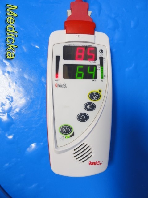 Masimo Rad-5v Pulse Oximeter W/ Direct SpO2 Sensor Ref 10192 ~ 39712