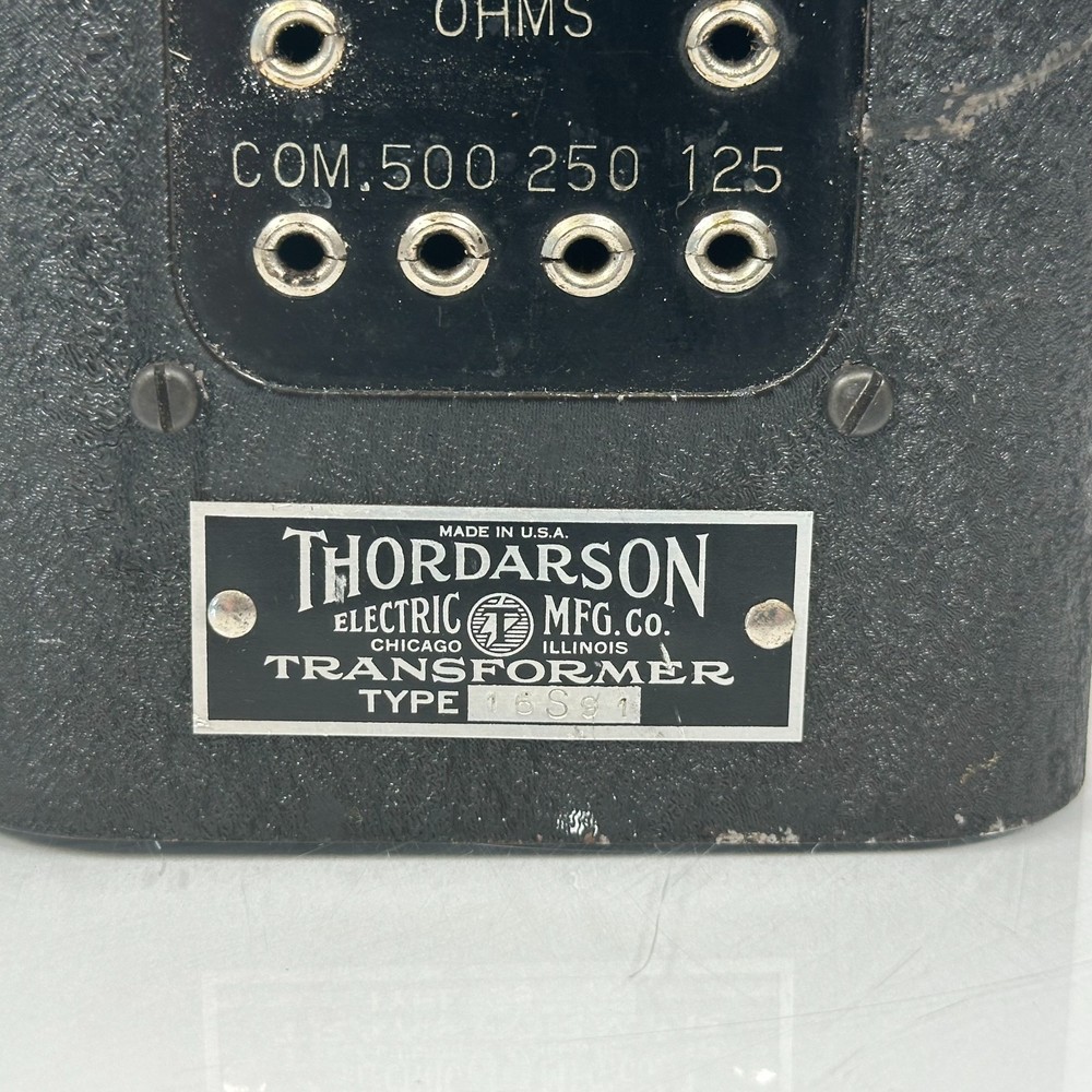 Thordarson 15S91 Vintage Audio Transformer CHT